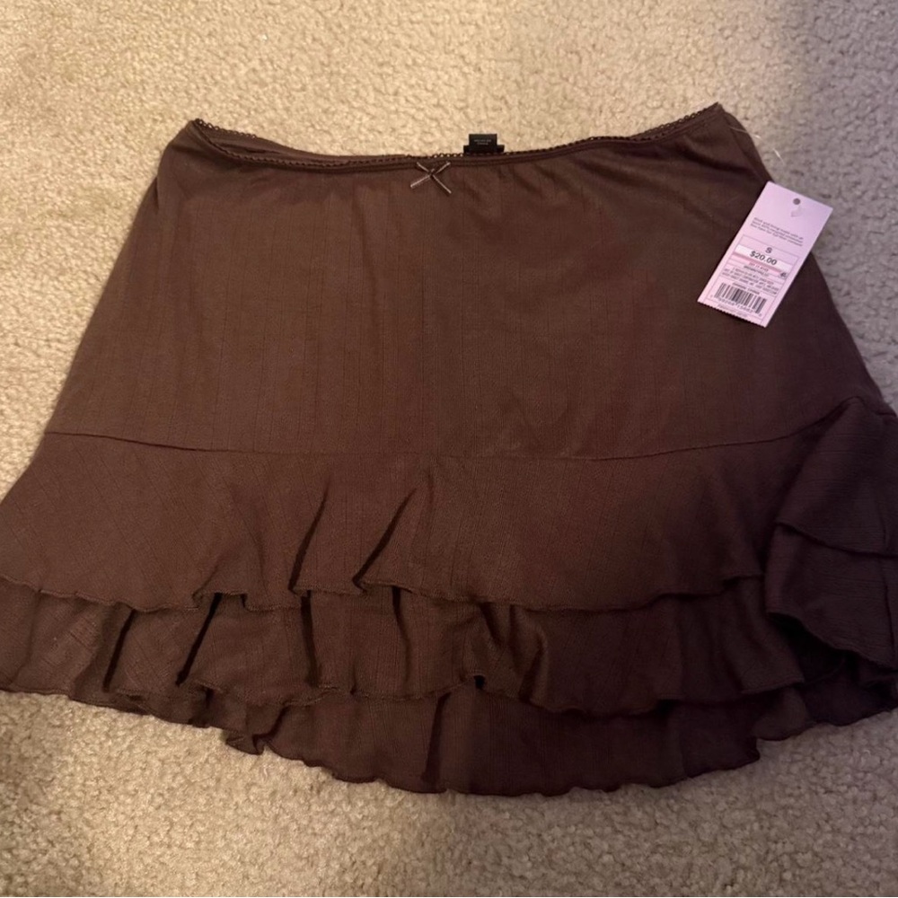 Brand new brown target skirt